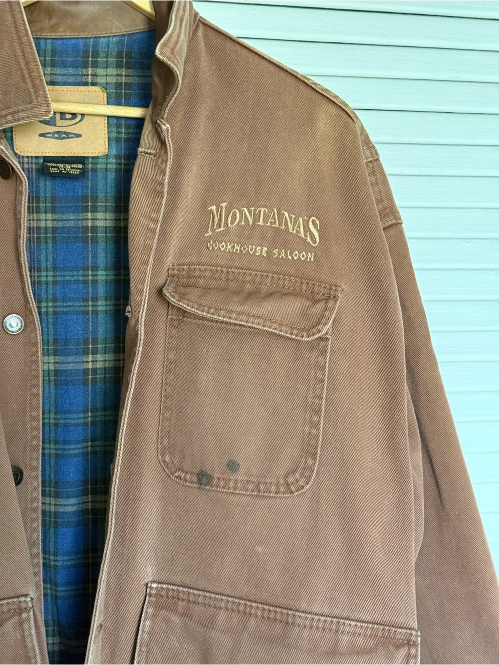 Montanas Steak house Brown Lightweight Work Shirt Jacket